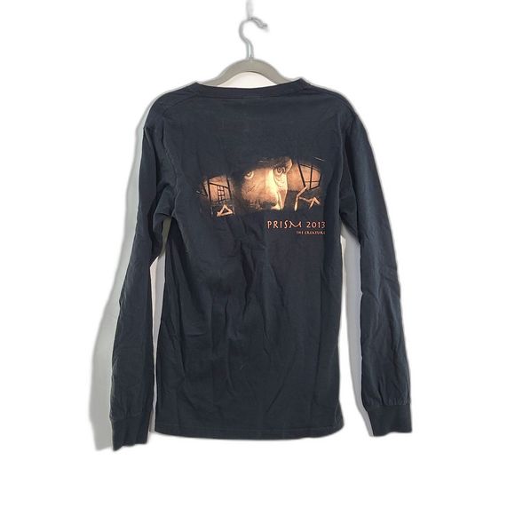 Fruit of the Loom Black 100% Cotton Men's Soft Long Sleeve Crew T-Shirt Small - Picture 3 of 9